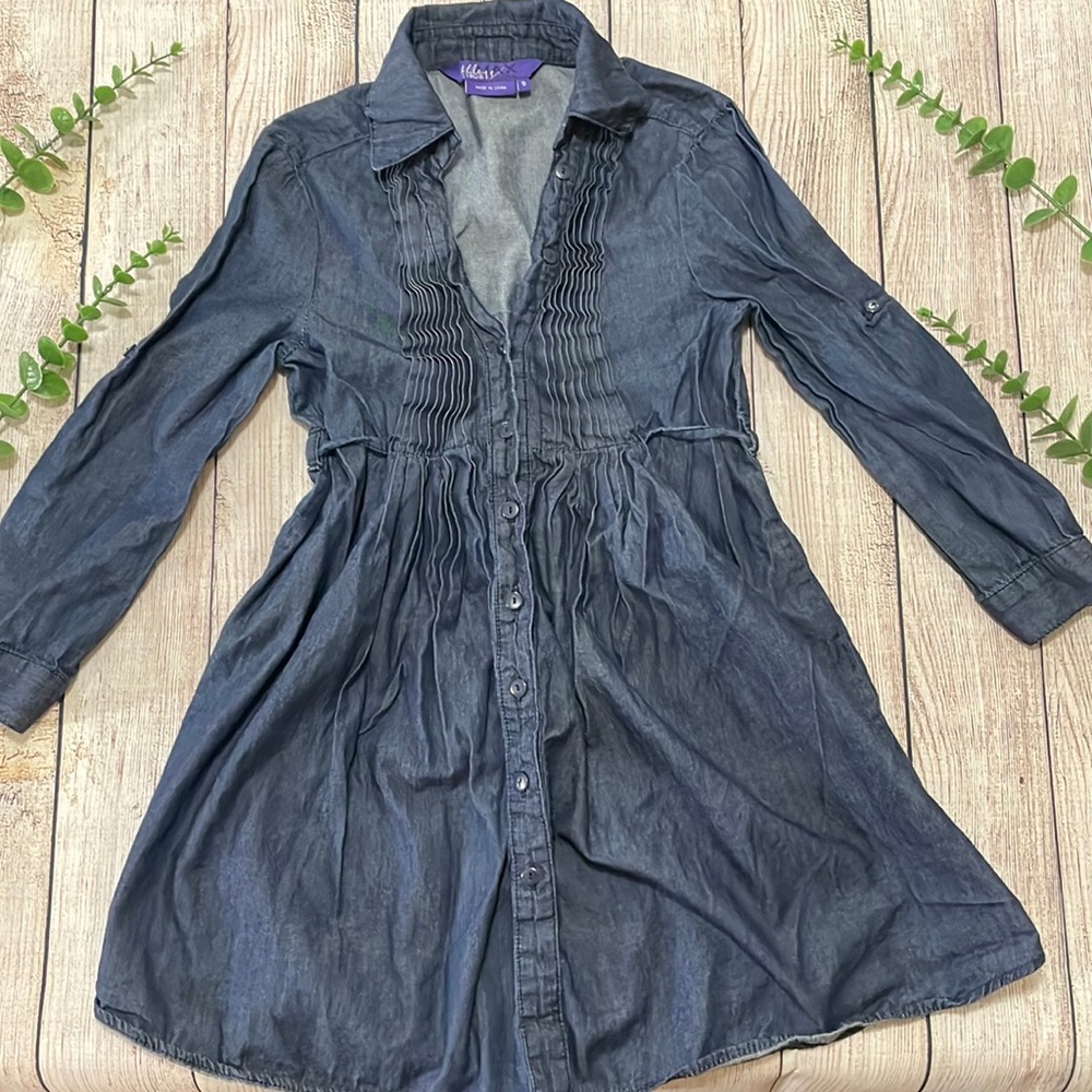 🌸 Clearance! 🌸 Miley Cyrus & MaxAzria Denim Indigo Belted Tunic Size S
